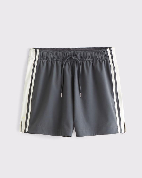 YPB motionTEK Retro Short, Charcoal view 1