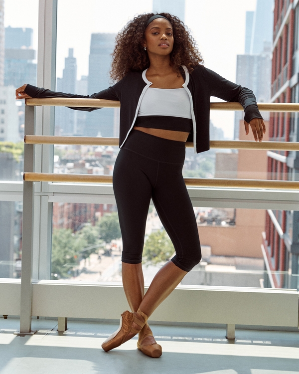 YPB sculptLUX Capri Legging, Onyx view 1
