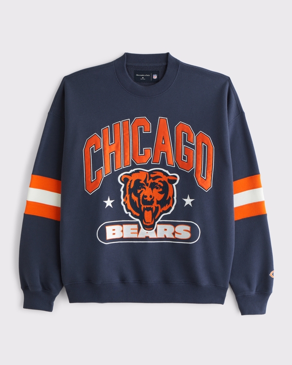 Chicago Bears Graphic Crew Sweatshirt, Sapphire view 1