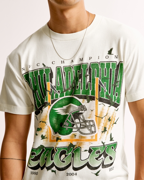 Philadelphia Eagles Graphic Tee, Cream view 1