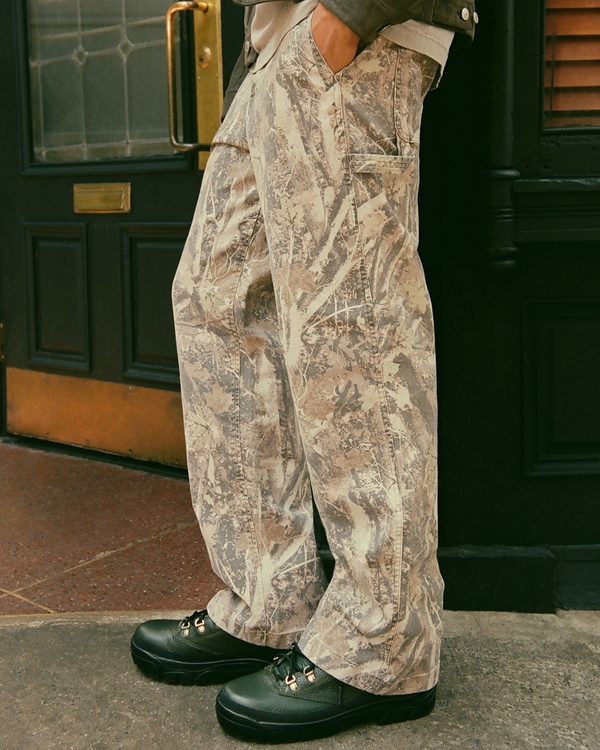 Baggy Workwear Pant, Camo view 1