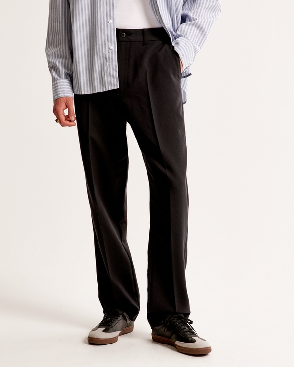 Loose Fixed Waist Pant, Black view 2