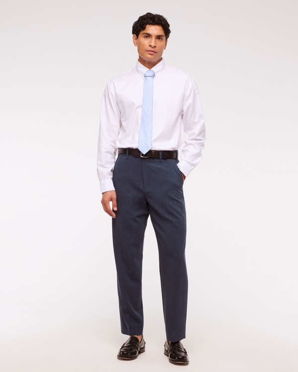 The A&F Collins Suit Pant, Navy Texture view 2