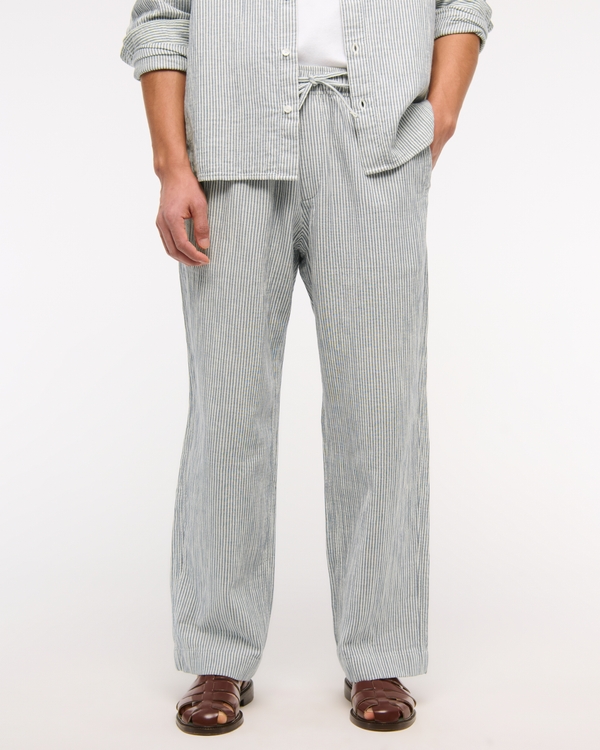 Baggy Breezy Pull-On Pant, White Stripe view 2