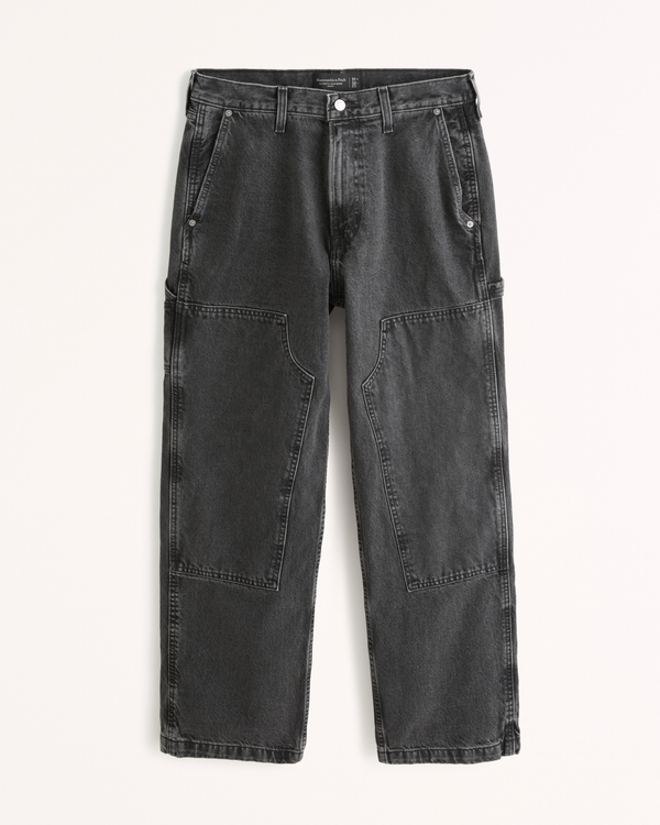 Baggy Workwear Jean, Black Wash view 2