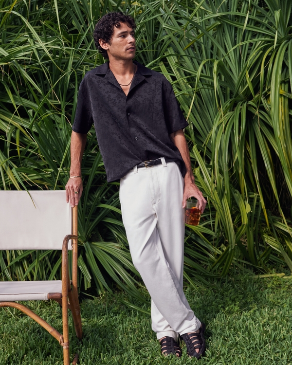 Lightweight Loose Jean, White view 1
