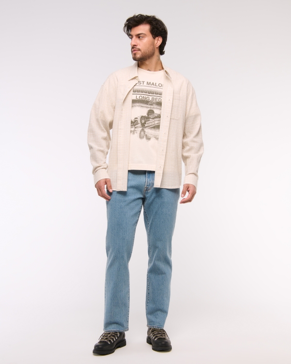 Athletic Straight Jean, Light Medium Wash view 1