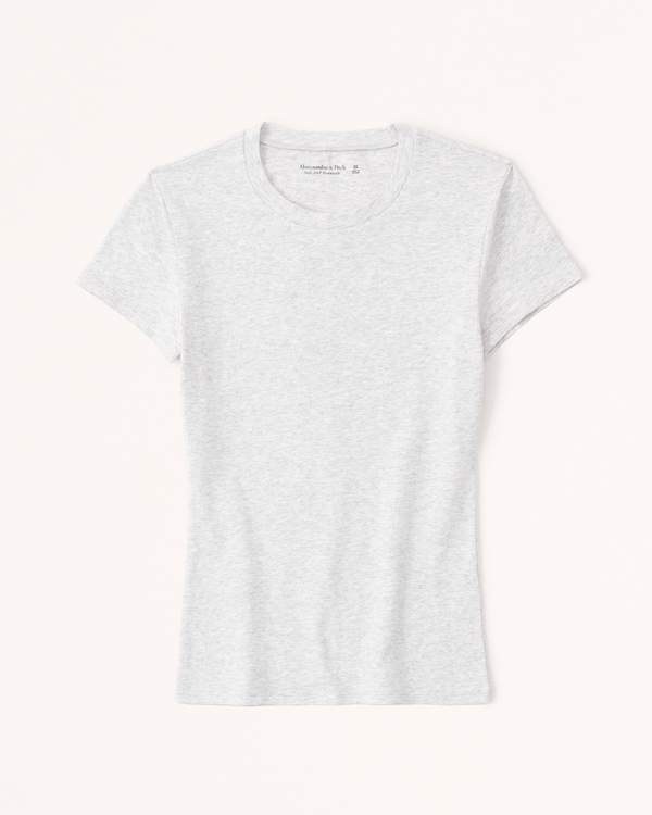 Essential Tuckable Baby Tee, Light Grey view 1