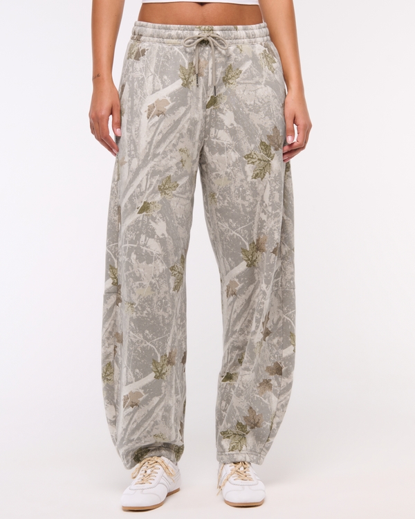 Essential Mid Rise Barrel Sunday Sweatpant, Camo view 2