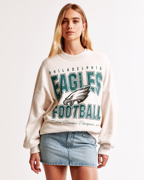 Philadelphia Eagles Graphic Oversized Sunday Crew, Eagles view 1
