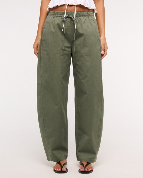 Barrel Pull-On Pant, Dusty Olive view 2