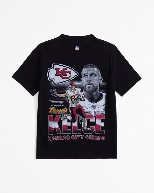 travis kelce graphic tee, Black view 1