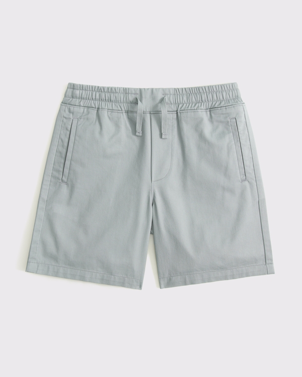 pull-on chino shorts, Gray view 1