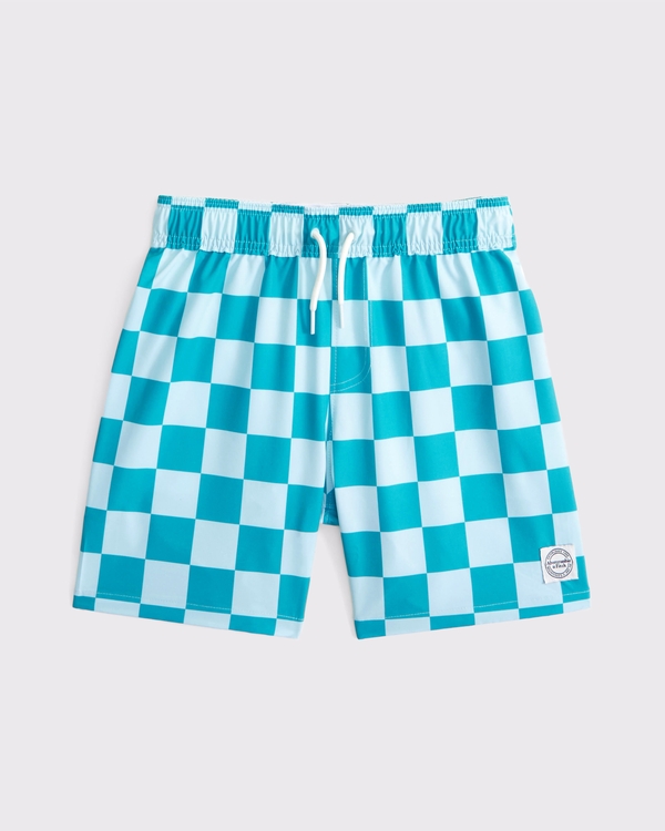 swim trunks, Blue Checker view 1