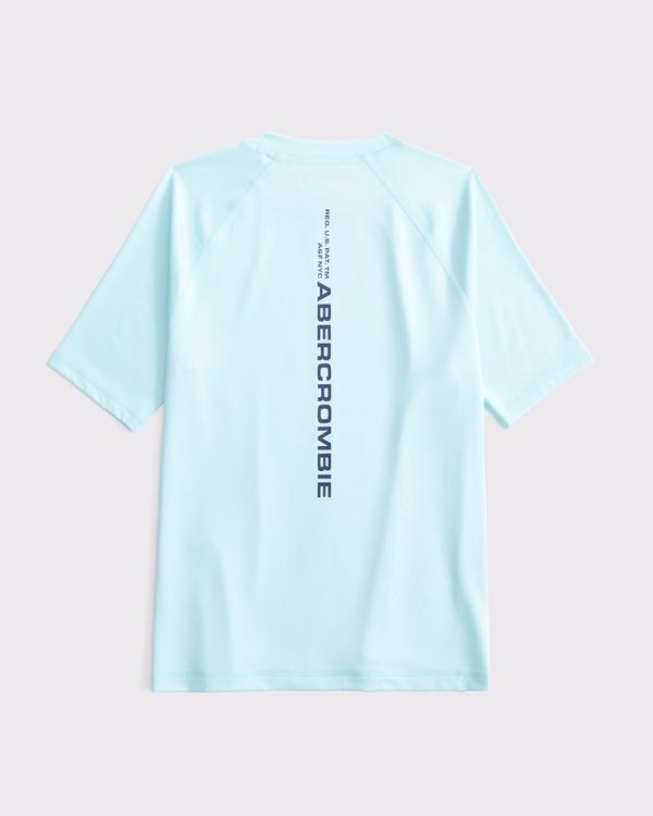 logo rashguard, Light Blue view 2